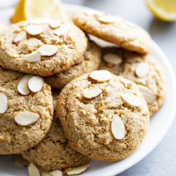 Chewy Lemon Almond Cookies {Paleo + Vegan}
