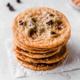 Chewy Salted Caramel Chocolate Chip Cookies