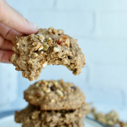 Chewy Vegan Chickpea Cookies with Coconut Cluster