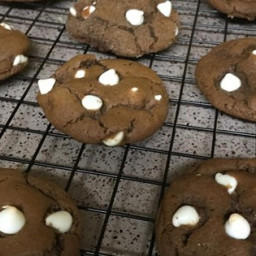 Chewy White Chocolate Chip Gingerbread Cookies