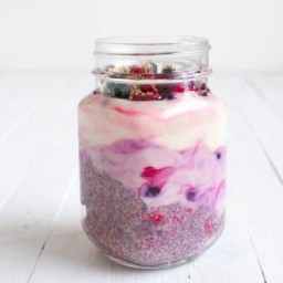 Chia Pudding with Berries and Vegan Yogurt
