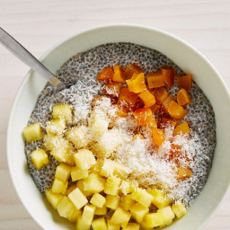 Chia Pudding With Dried Apricots and Pineapple