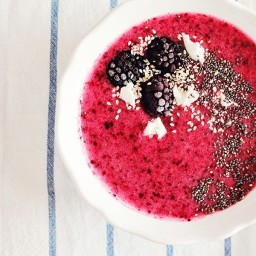 Chia Seed Berry Coconut Smoothie Bowl