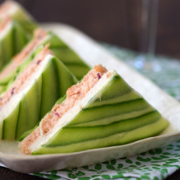Chic Salmon and Cucumber Sandwiches