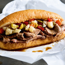 Chicago-style Italian beef sandwich recipe