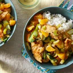 Chicken & Orange Stir-Fry with Jasmine Rice
