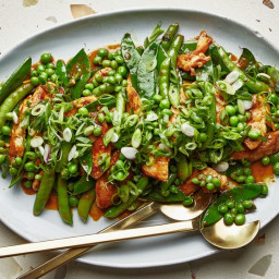 Chicken and Beans Stir-Fry with Miso Curry