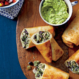 Chicken-and-Black Bean Chimichangas