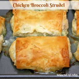 Chicken and Broccoli Strudel