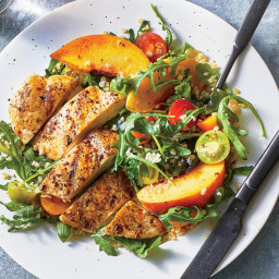 Chicken and Bulgur Salad With Peaches