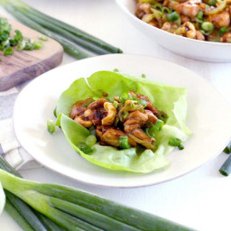 Chicken and Cashew Lettuce Wraps