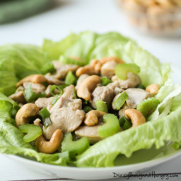 Chicken and Cashew Lettuce Wraps