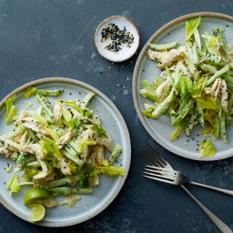 Chicken and Celery Salad With Wasabi-Tahini Dressing