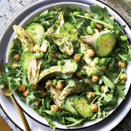 Chicken and Cucumber Salad With Parsley Pesto