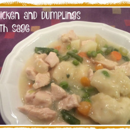 Chicken and Dumplings with Sage- 8 WW P+