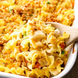 Chicken and egg noodle casserole