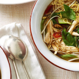 Chicken and egg noodle soup