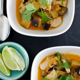 Chicken and Eggplant Red Curry