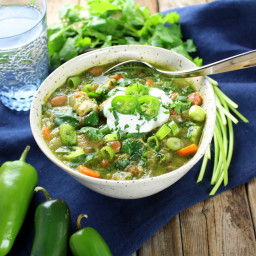 Chicken and Green Chile Verde Soup Recipe