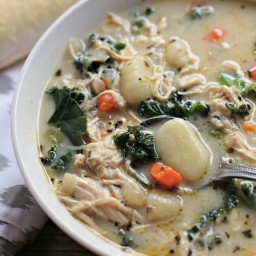 Chicken and Kale Gnocchi Soup