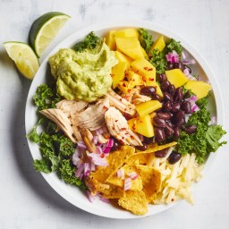 Chicken and Kale Taco Salad with Jalapeño-Avocado Ranch