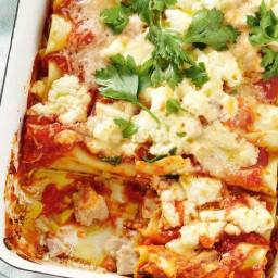 Chicken and leek cannelloni