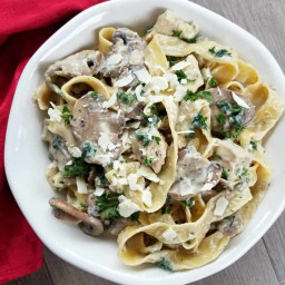 Chicken and Mushroom Pappardelle