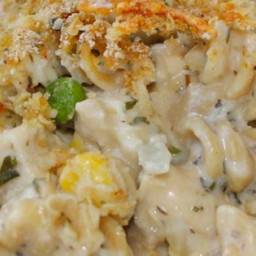 Chicken and Pasta Casserole with Mixed Vegetables Recipe
