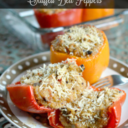 Chicken and Quinoa Stuffed Bell Peppers