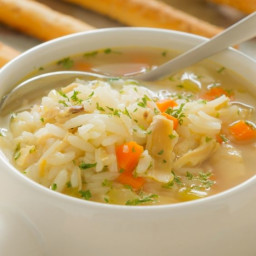 Chicken and Rice Vegetable Soup
