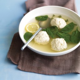 Chicken-and-Ricotta Meatballs in Broth
