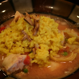 Chicken and Saffron Rice Soup