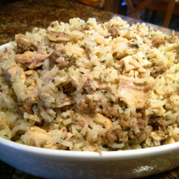 Chicken and Sausage Dirty Rice