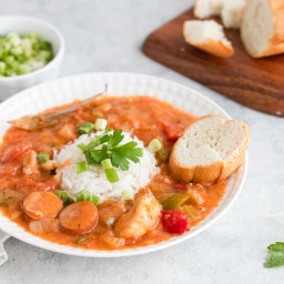 Chicken and Sausage Gumbo With Tomatoes Recipe
