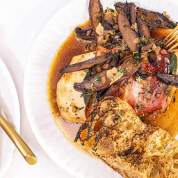 Chicken and Speck Saltimbocca with Marsala Mushrooms