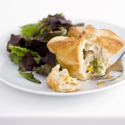 Chicken and sweetcorn pies
