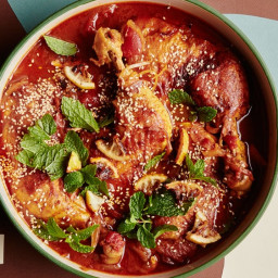 Chicken and Tomato Stew with Caramelized Lemon