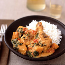Chicken and Vegetables Braised in Peanut Sauce