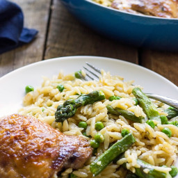 Chicken And Vegetables Orzo Risotto (Orzotto)