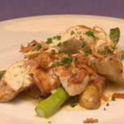 Chicken, Asparagus And Potatoes In Garlic Cream Sauce - PAMELA CLARK