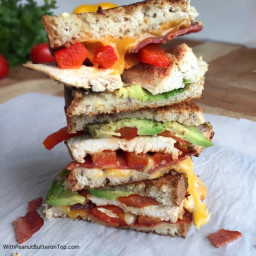 Chicken Bacon and Avocado Grilled Cheese