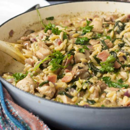 Chicken, bacon and mushroom Risotto
