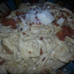 Chicken Bacon Fettuccine Alfredo