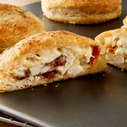 Chicken Bacon Ranch-Stuffed Biscuits