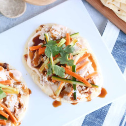 Chicken Banh Mi Flatbread with Incredible Sauces X 2 