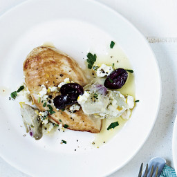 Chicken Breasts with Artichoke-Olive Sauce