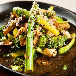 Chicken, Broccoli, and Asparagus Stir-Fry