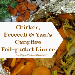 Chicken, Broccoli and Yam Campfire Foil-Pack Dinner