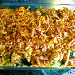 Chicken Broccoli Casserole with French Fried Onions
