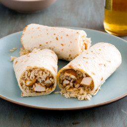 Chicken Burrito with Brown Rice